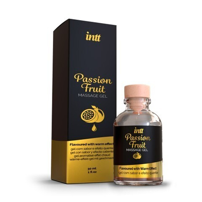 Intt Passion Fruit Massage Gel - Съедобный гель для интимного массажа, 30 мл (маракуйя)
