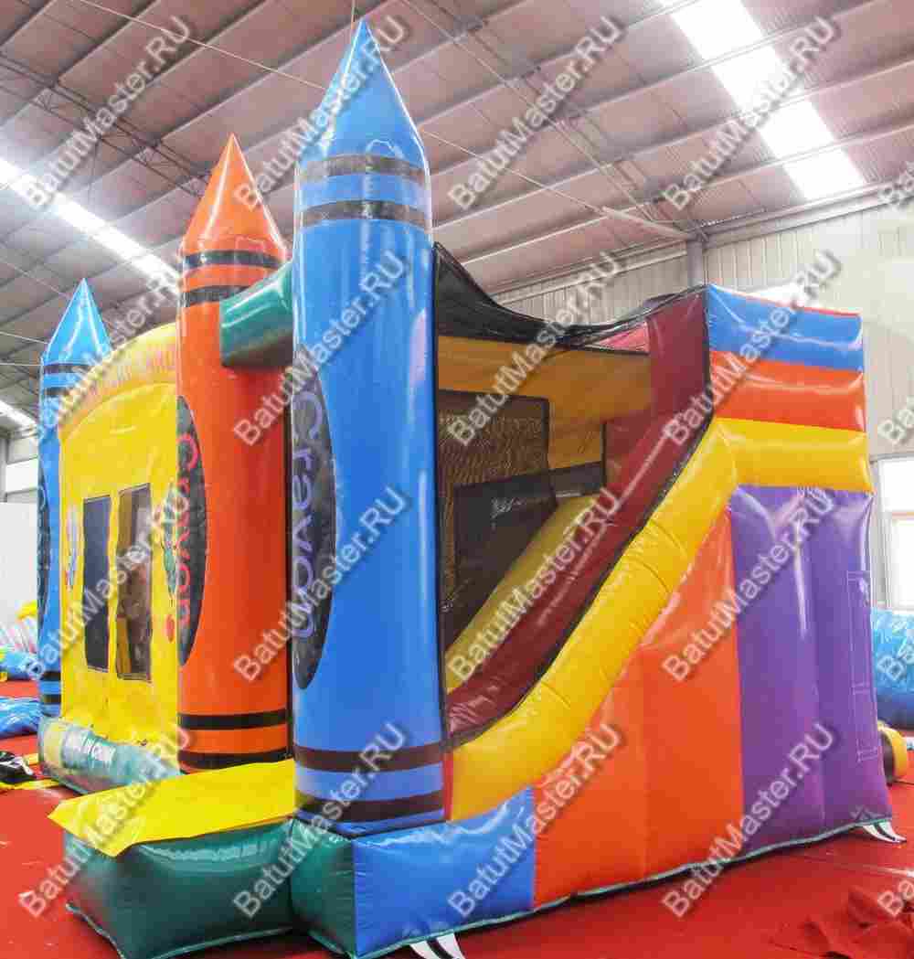 Надувной батут "Карандашики", 5*5*4,5 м