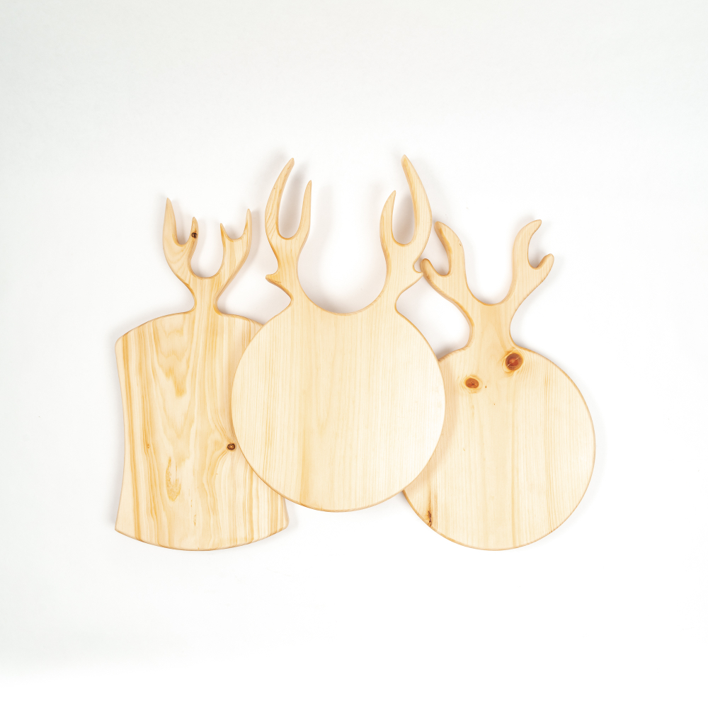 Набор разделочных досок из сибирского кедра 3 шт.  RDN30