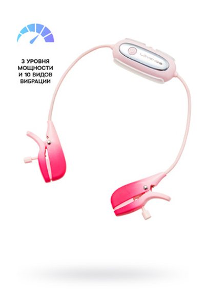 Вибромассажер для сосков Gemini Lovense TPE, розовый, ABS-пластик