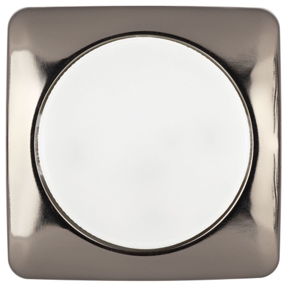 KL71 BK /1 (к) Светильник ЭРА под лампу Gx53 квадр.,220V, 13W,черный металл | Встраиваемые светильники Для ламп GX53