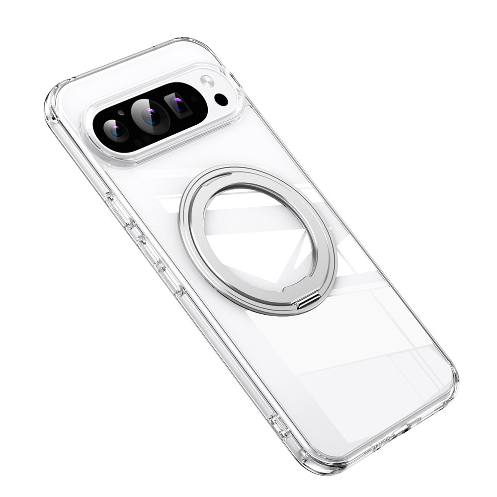 Чехол MosSeller для Google Pixel 9/9 Pro с MagSafe, кольцо-подставка, прозрачный