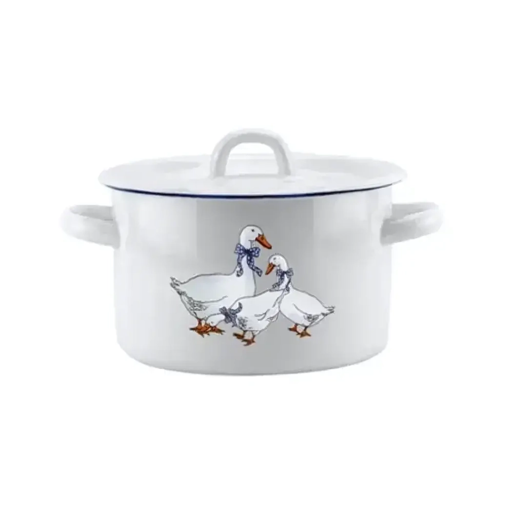 Кастрюля эмал 4,5л 01-1615нМ-Гуси