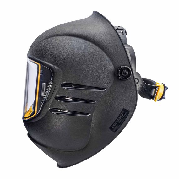 Щиток защитный лицевой сварщика РОСОМЗ НН12 CRYSTALINE PROFI FavoriT (маска сварщика) с автоматическим светофильтром и комплектом адаптеров для крепления на каску, арт. 51265-2
