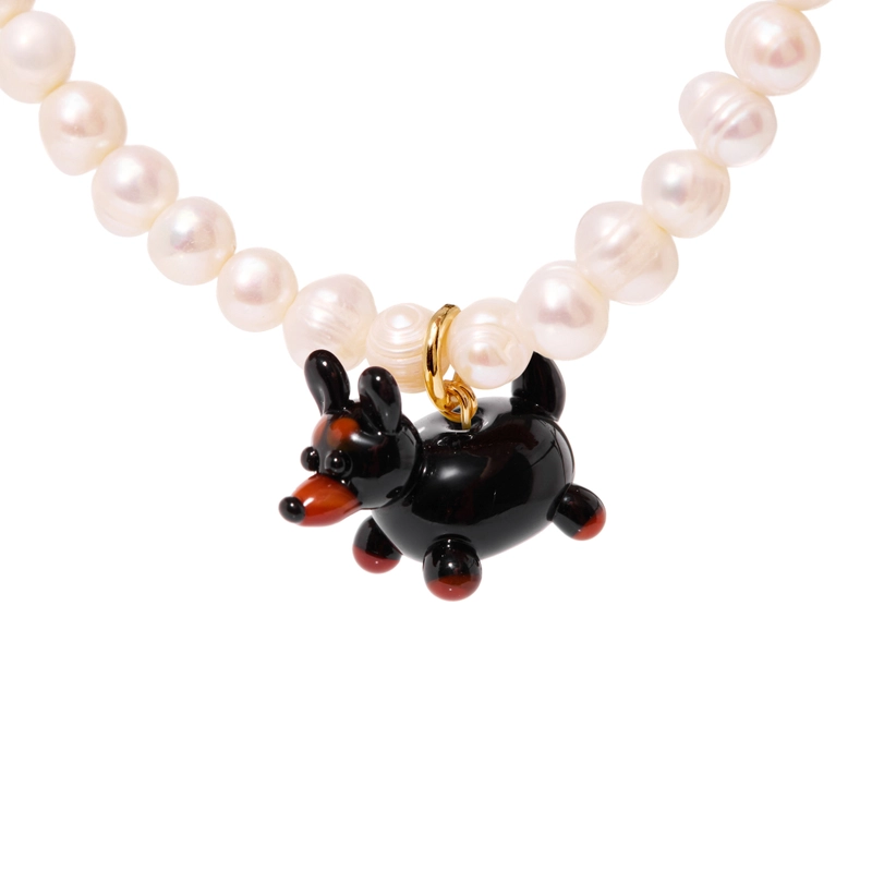 Колье Мой Любимый Пушистик с Жемчугом – Собака