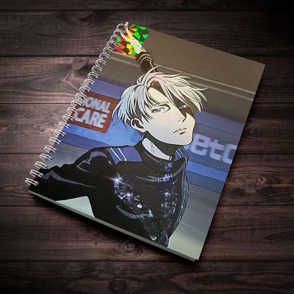 Скетчбук &quot;Victor Nikiforov - Yuri!!! on Ice&quot;, А5, 48 листов, без разлиновки