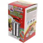 Контейнер для продуктов металлический 13*16,5см 3уровня, пластиковая ручка