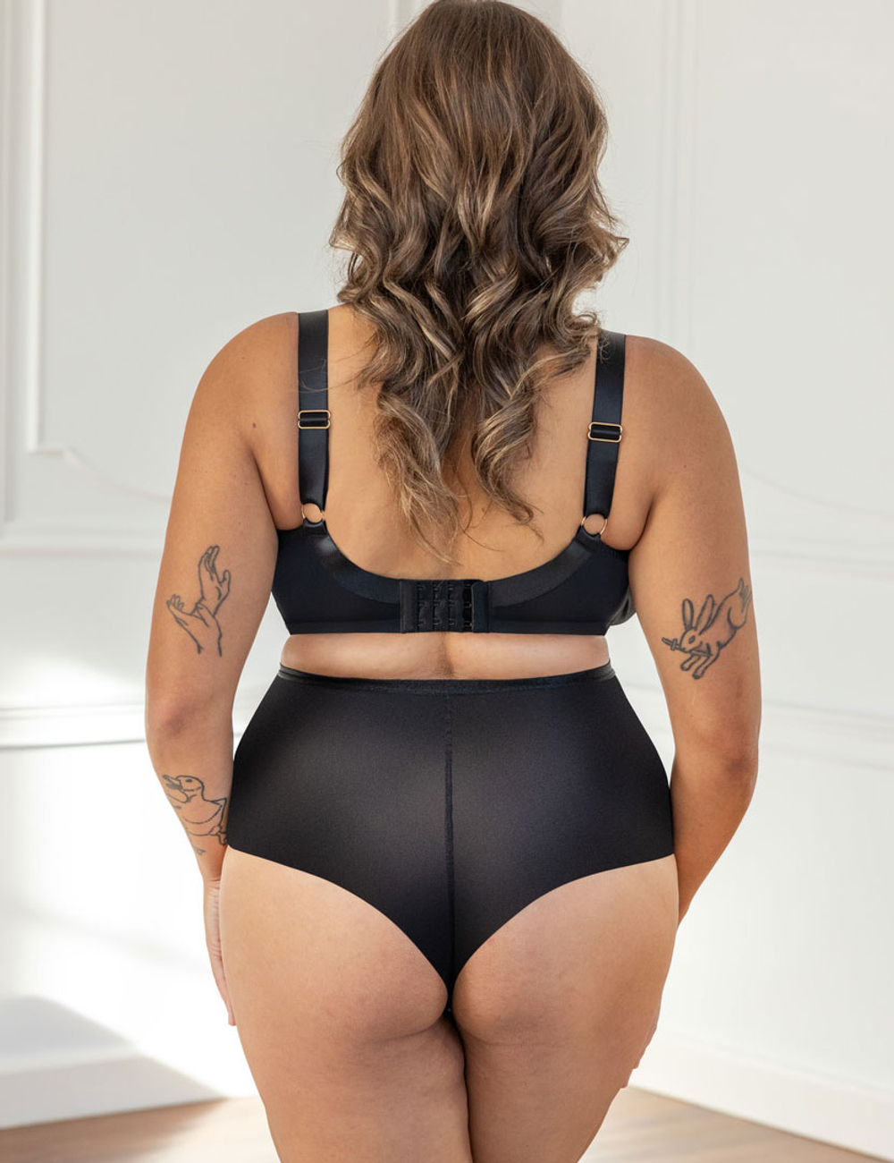 Трусы Kris Line Queen бразилиана High Waist (черный)