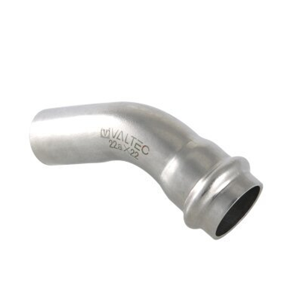 Пресс угольник внутренний / наружный из нержавеющей стали VALTEC 28 х 45°