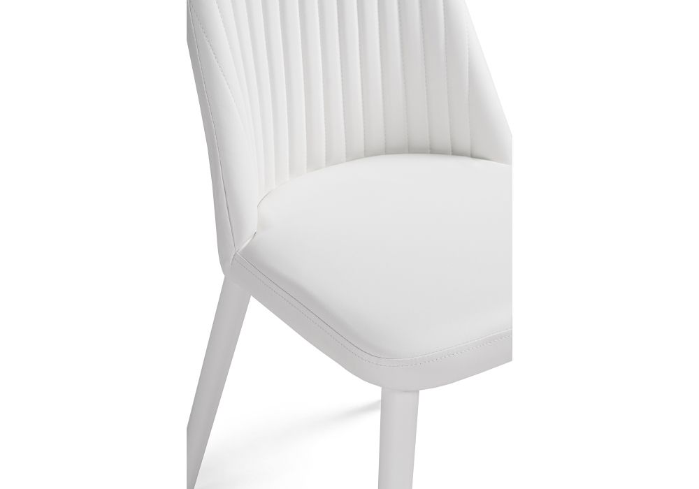 Стул на металлокаркасе Фена R белый