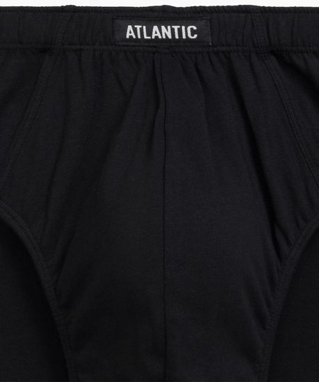 Мужские трусы (5шт) слипы классика Atlantic 5SMP-003, хлопок, серый + графитовый + черный + изумрудный + эспрессо