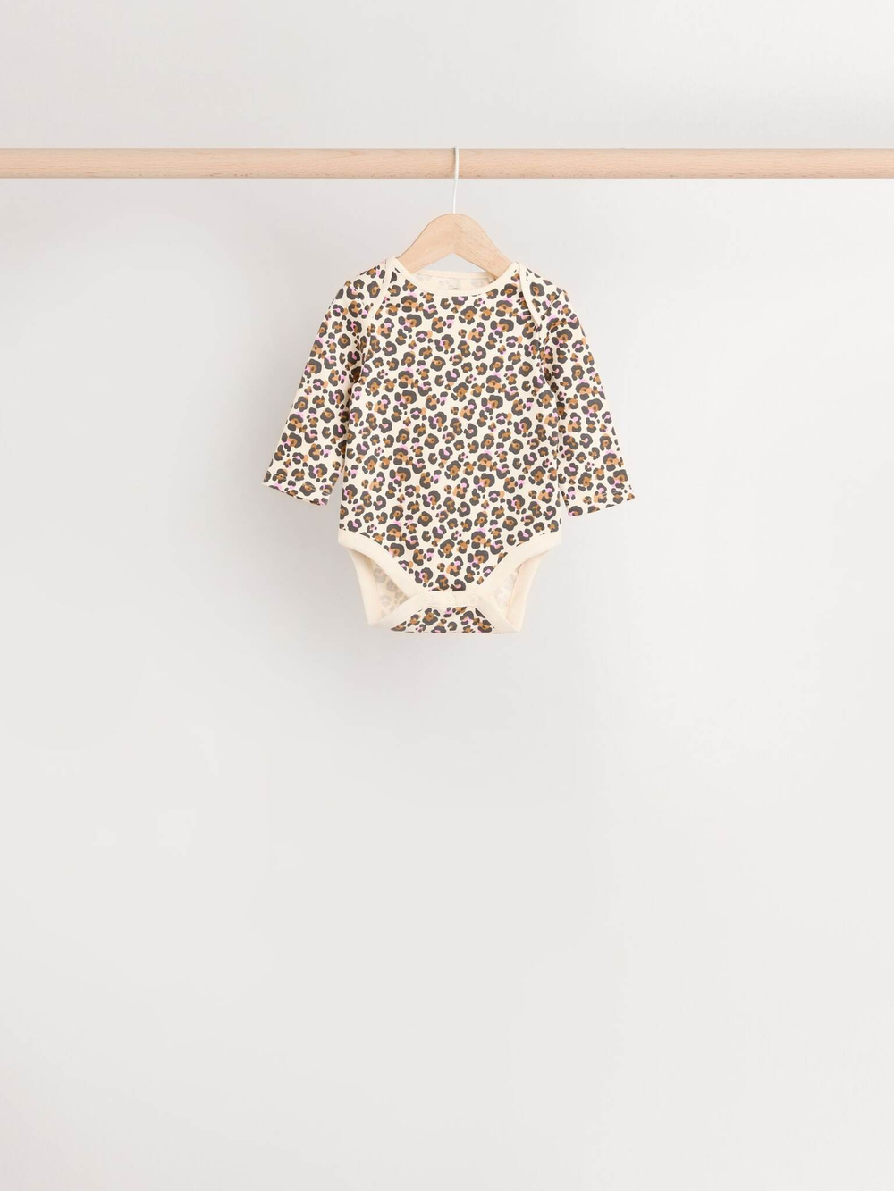 Боди с длинным рукавом для малышей Next B77-958, 5 шт., Бежевый, Розовый