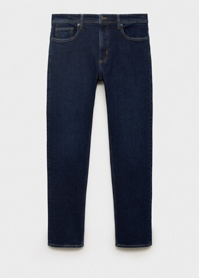 Джинсы Jan slim fit из денима темного цвета