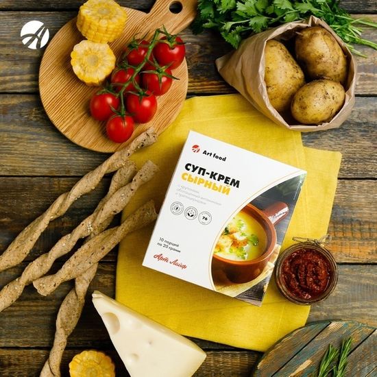 Суп-крем "Сырный с крутонами"