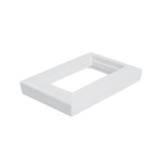 Рамка 2-местная (без перемычки), пластик, STEKKER, PFR00-7012-01, серия Катрин, белый 50050