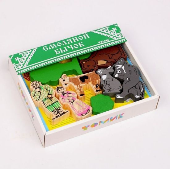 Конструктор деревянный Сказка, Смоляной бычок 17 элементов