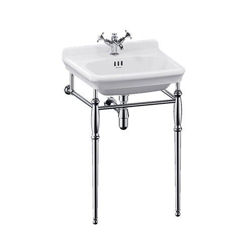 Консоль с раковиной Burlington Guild 56 с 1-им отверстием, хром