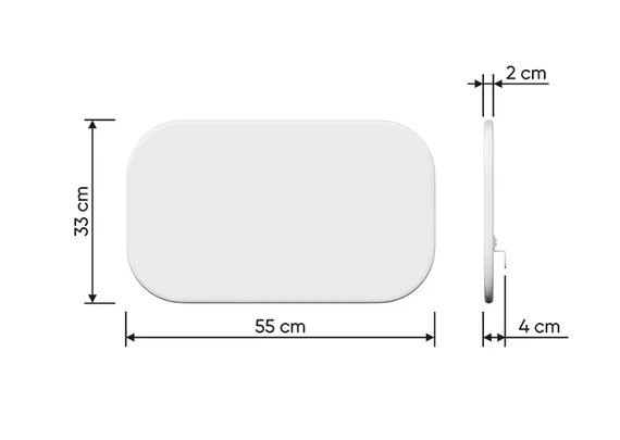 Защитный бортик для кровати KIDI soft (белый)
