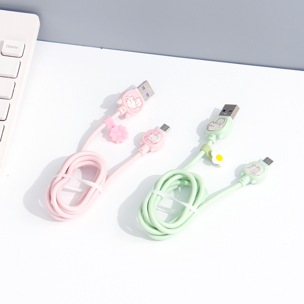 Кабель MICRO USB "Flowers Sugar"