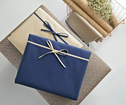 Пододеяльник 200х220 Sharmes Luca светло-бежевый/темно-синий