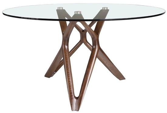 Круглый обеденный стол 1108/DT802 Ø130 из закаленного стекла Испания 
