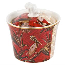 Сахарница с ложкой "Casablanca" 10х9,5см v=250мл (фарфор) (подарочная упаковка)