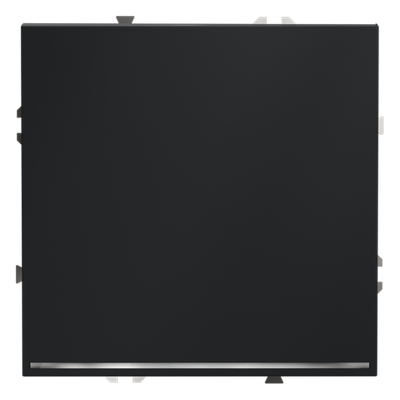 Выключатель встраиваемый VOLTUM S70 одноклавишный с подсветкой 10А, (графит)