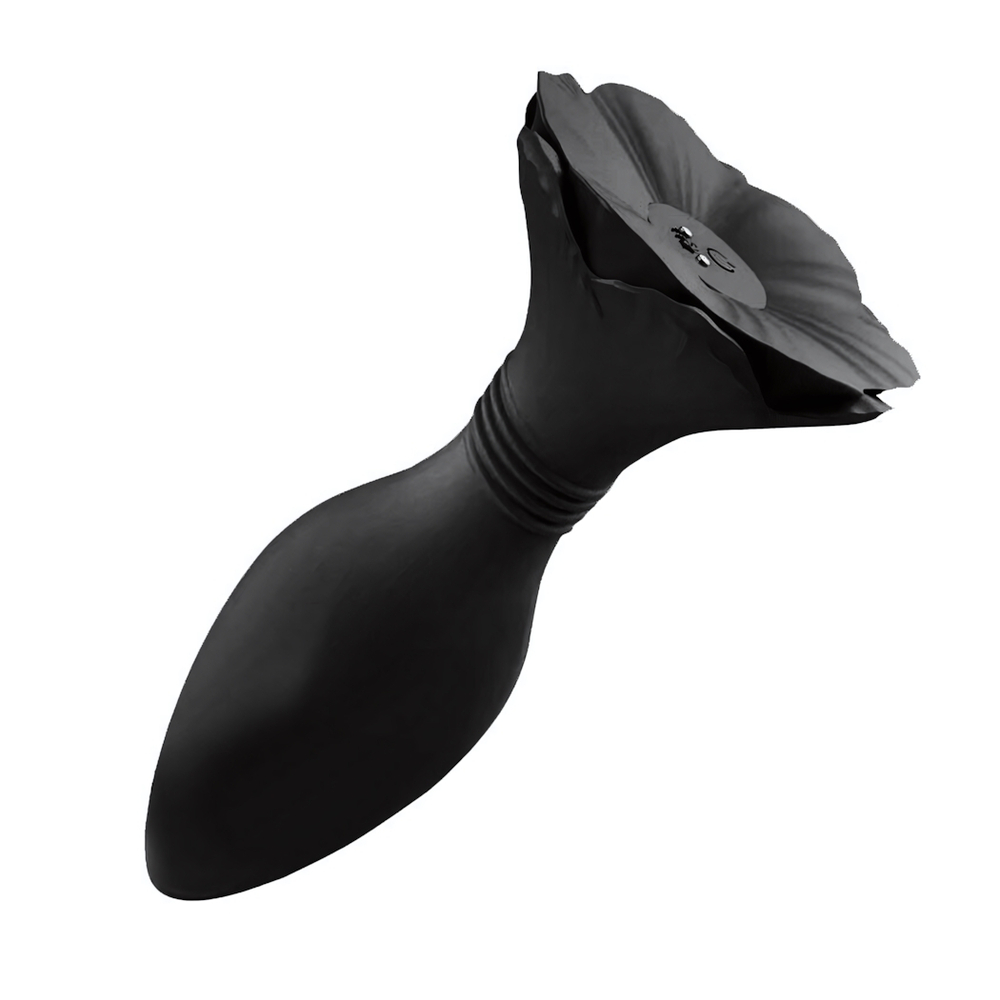 Черный анальный вибромассажер Morning Glory RСT - 12,8 см. (Цвет: черный)