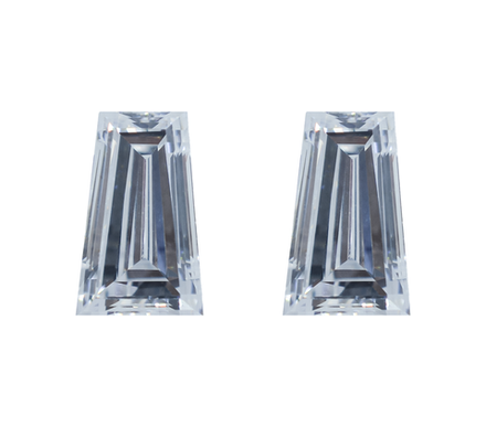 Лабораторно-выращенный бриллиант трапеция (пара) 1.064 ct