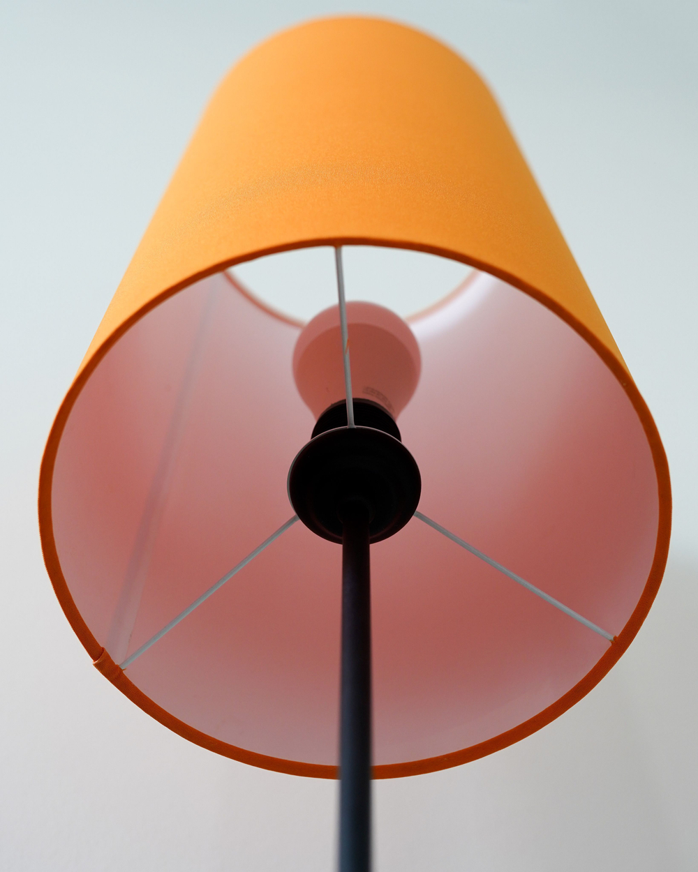 Абажур для торшера напольного, для светильника, плафон цилиндр Оранжевый Е27