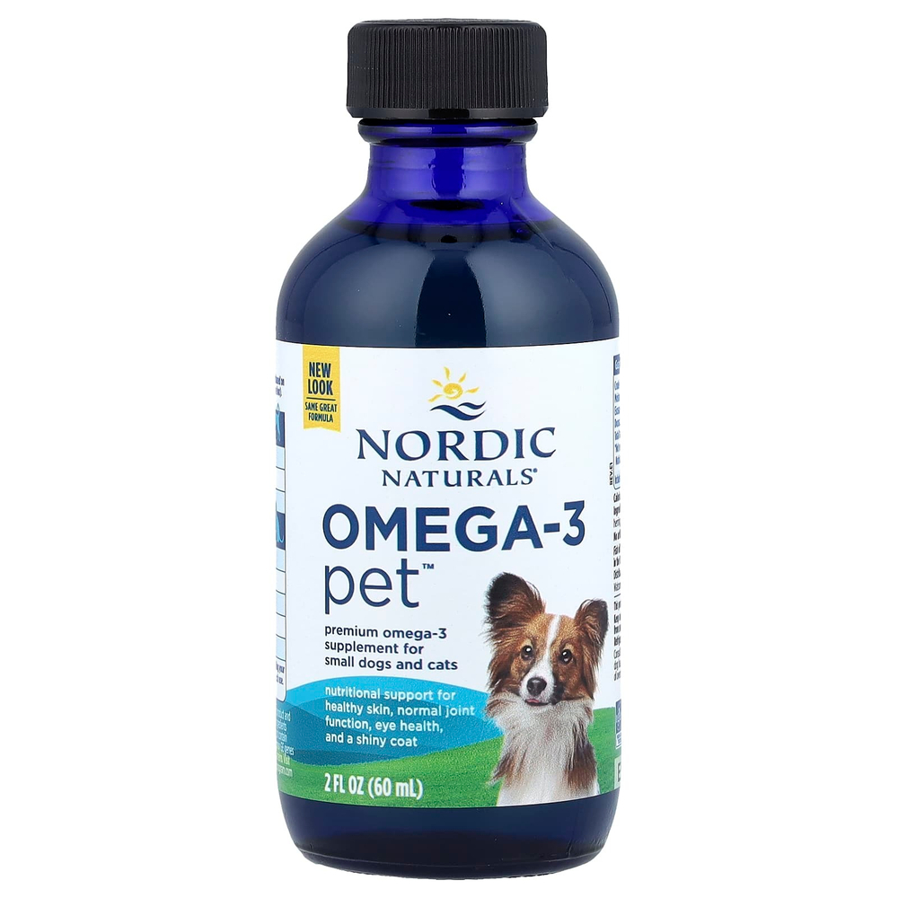 Nordic Naturals, Omega-3 Pet™, для маленьких собак и кошек, 60 мл (2 жидк. унции)