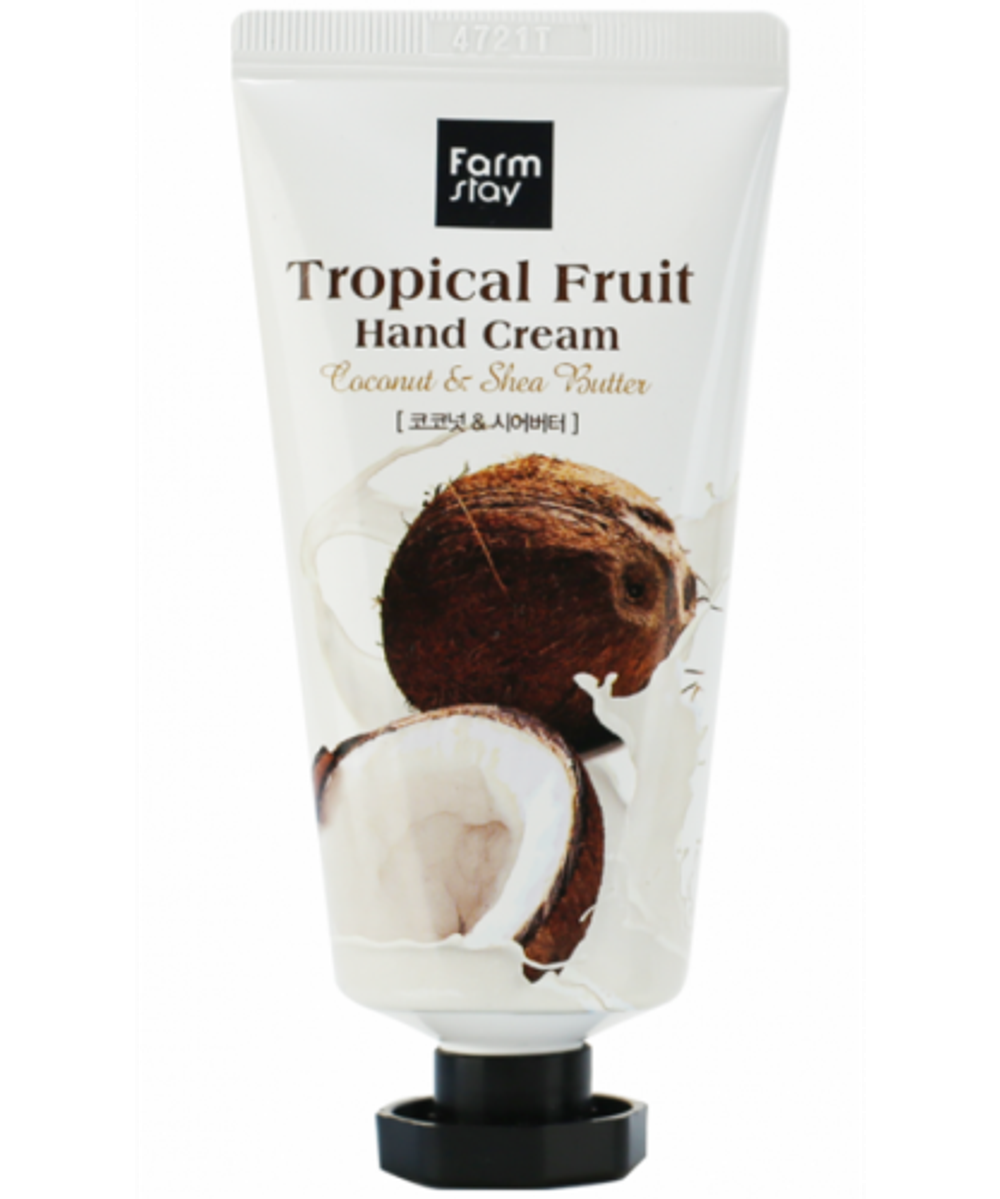 Крем для рук с экстрактом кокоса и маслом ши Tropical Fruit Hand Cream Coconut & Shea Butter 50мл