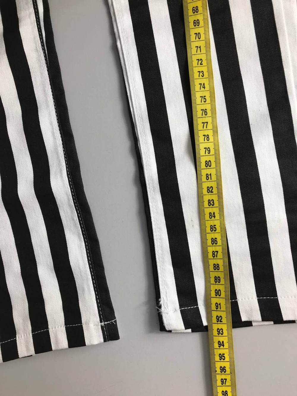 Джинсы полосатые, визуально 42 размер