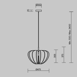 Светильник подвесной Maytoni   MOD398PL-01S