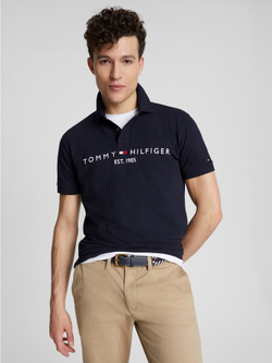 Поло Tommy Hilfiger Regular Fit Tommy Logo Desert Sky