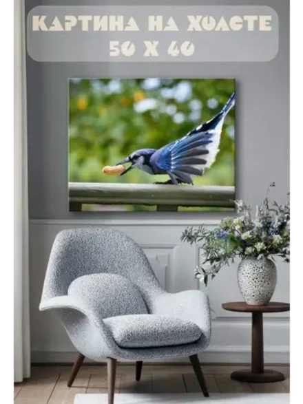 Картина на стену 40 X 50 Птица