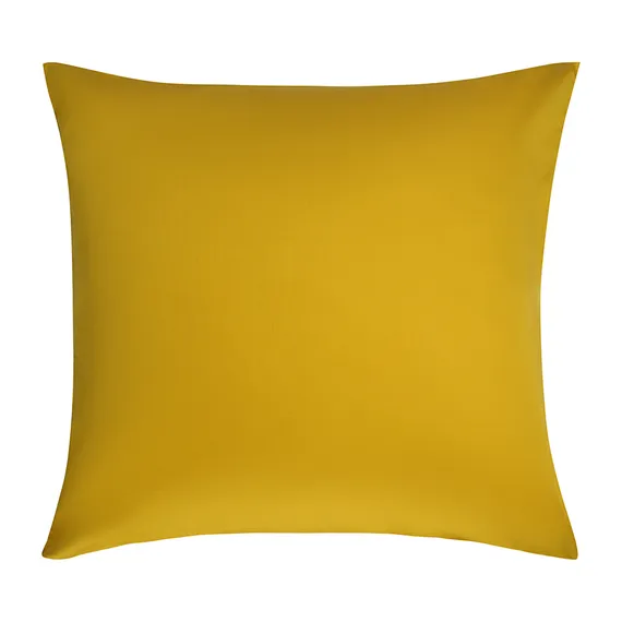 Набор наволочек из премиального сатина горчичного цвета из коллекции essential, 70х70 см