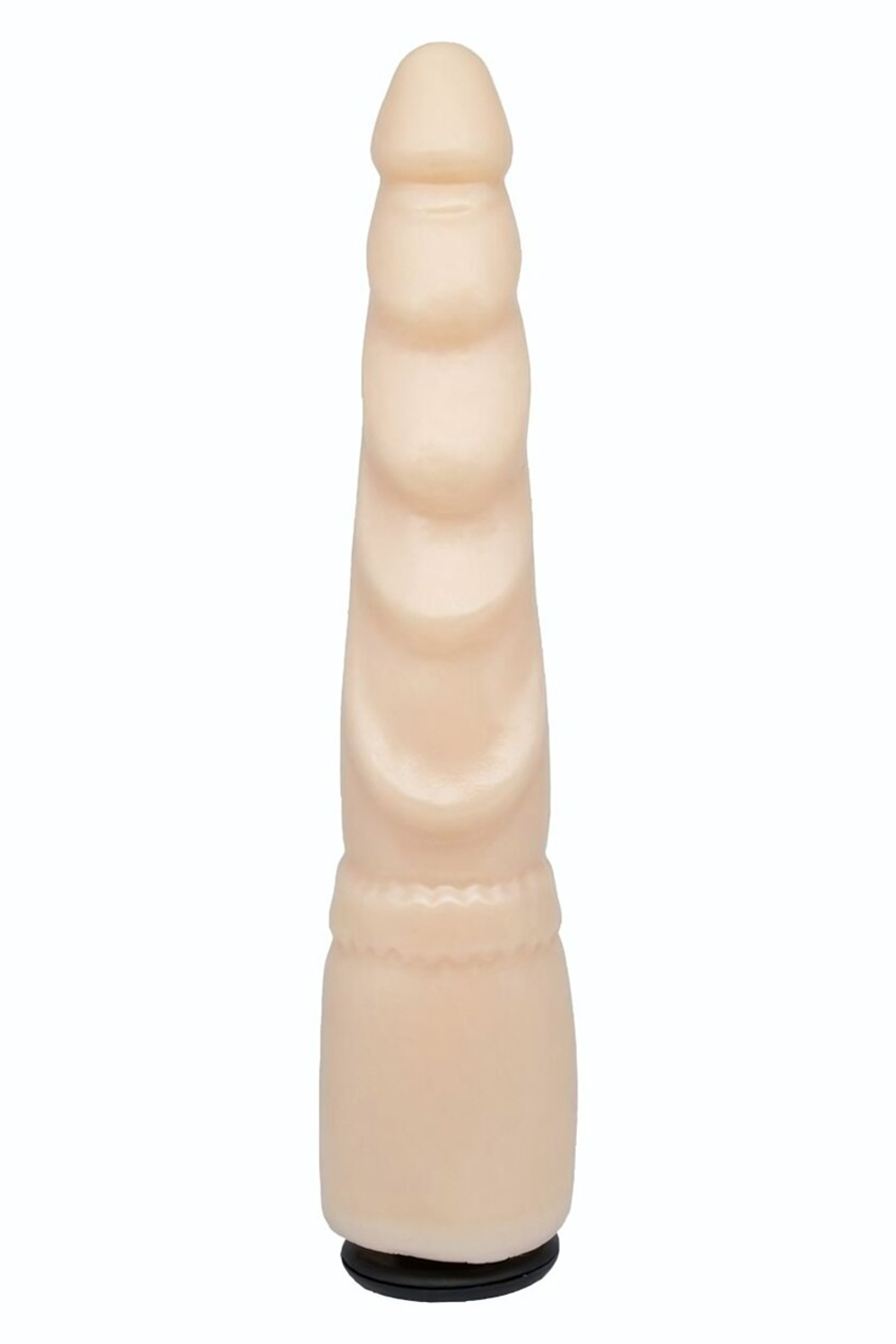 Телесная реалистичная насадка-елочка - 20,5 см. (Цвет: телесный)