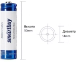 Аккумулятор Smartbuy 14500 LI14500-1S 3.7В 800 Ач