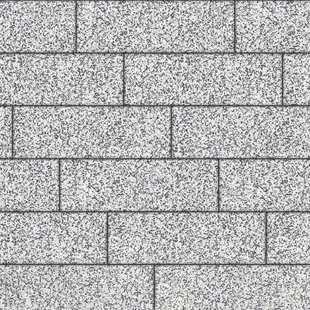 Тротуарная плитка ПРЯМОУГОЛЬНИК 750х250 мм - Стоунмикс Белый с черным