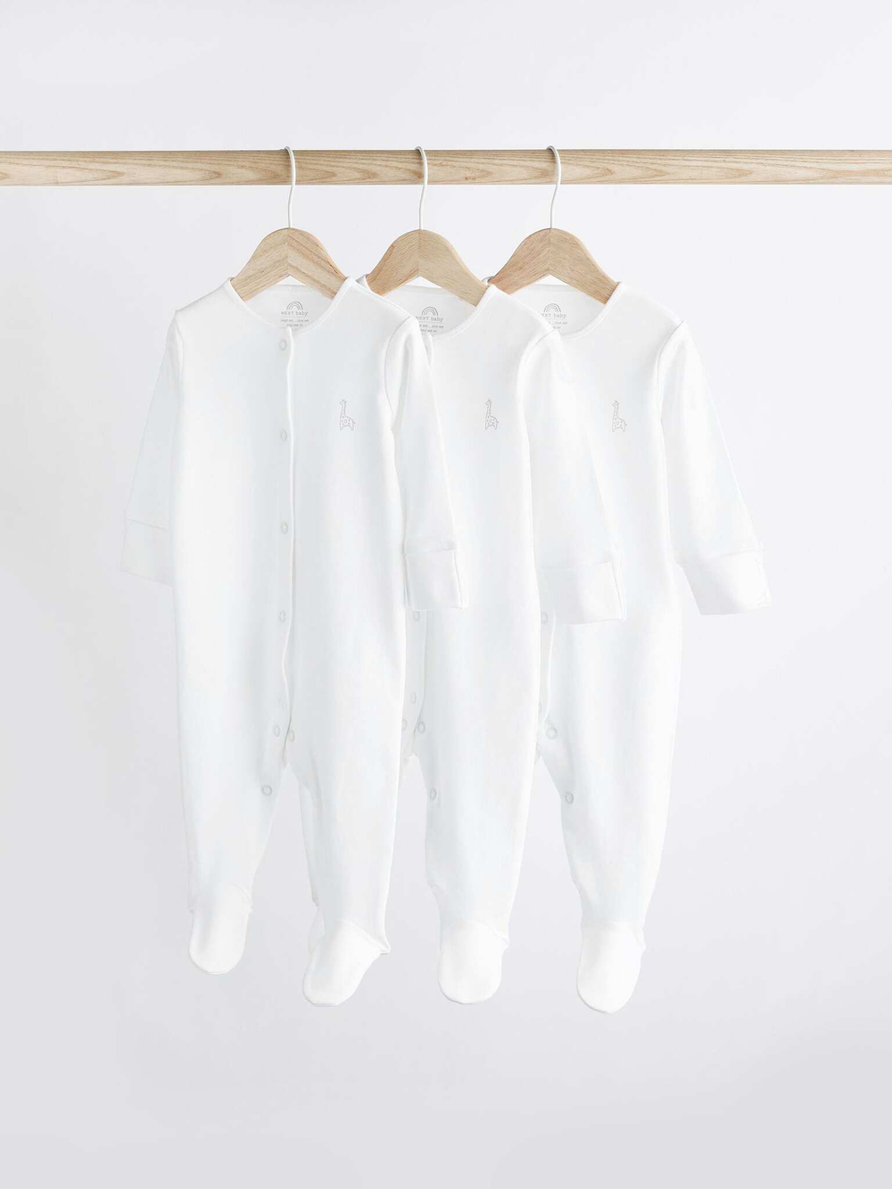 Комбинезон / Cлип для малышей Next 168-444, 3 шт., Белый