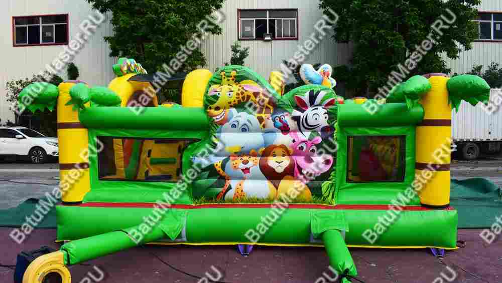 Коммерческий надувной батут "Сафари-экскурсия" 5*5*2,8 м
