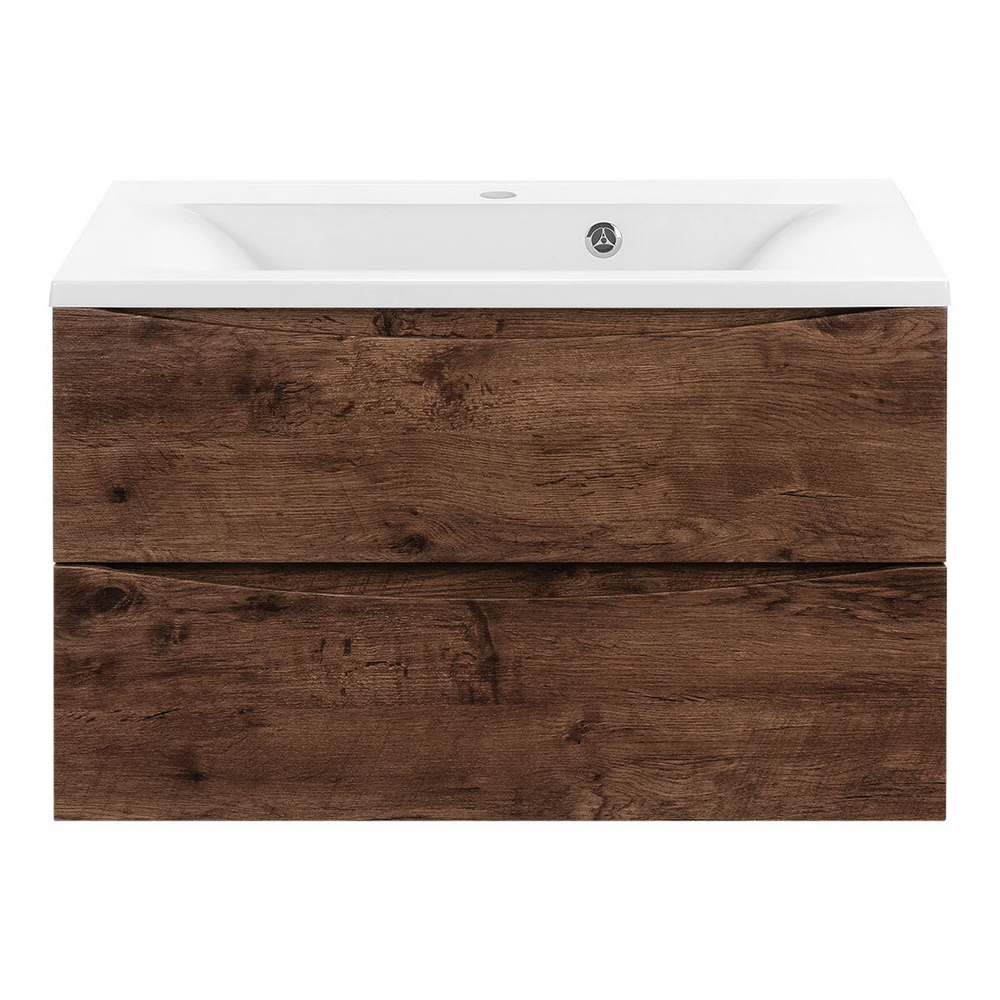 База под раковину Mia 750 подвесная, 2 выкатных ящика soft close, R.Wood