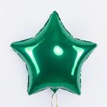 F Шар Звезда 18''/46 см, Зеленый Сатин (БГ-15)