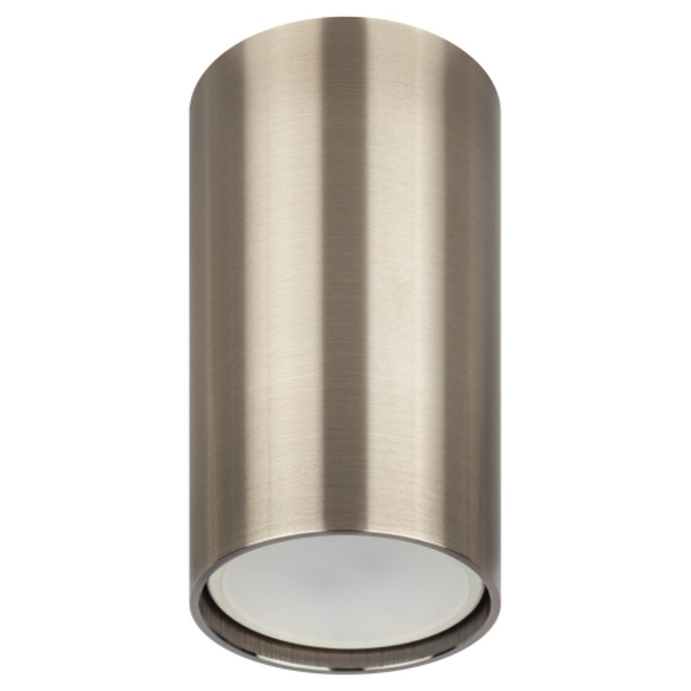 Светильник накладной ЭРА OL15 GU10 SN под лампу MR16 GU10 сатин никель | Накладные светильники