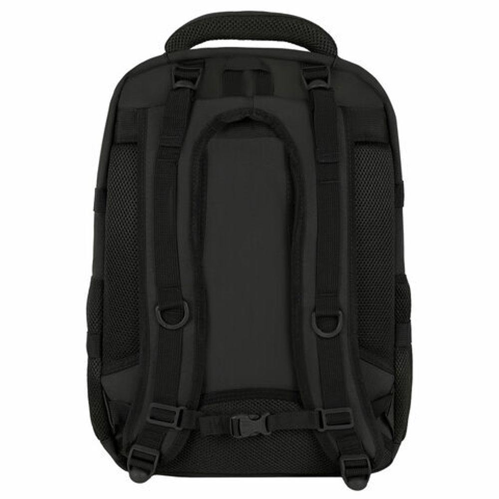 Рюкзак HEIKKI DESERTED (ХЕЙКИ) универсальный, 3 отделения, эргономичный, багажная лента, черный, 47х33х17 см, 273878