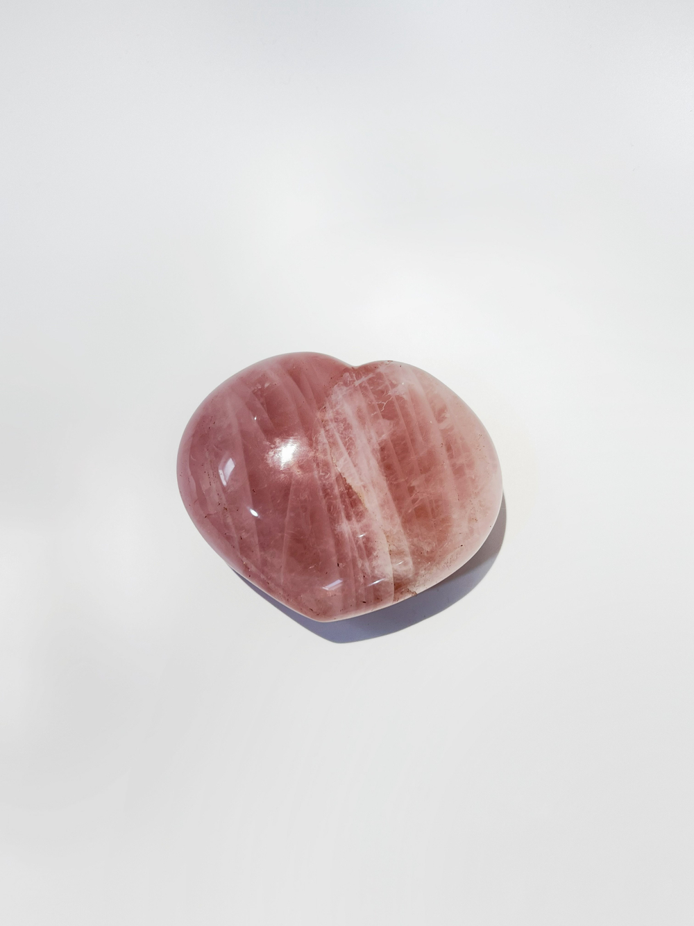 Сердечко из розового кварца крупное M