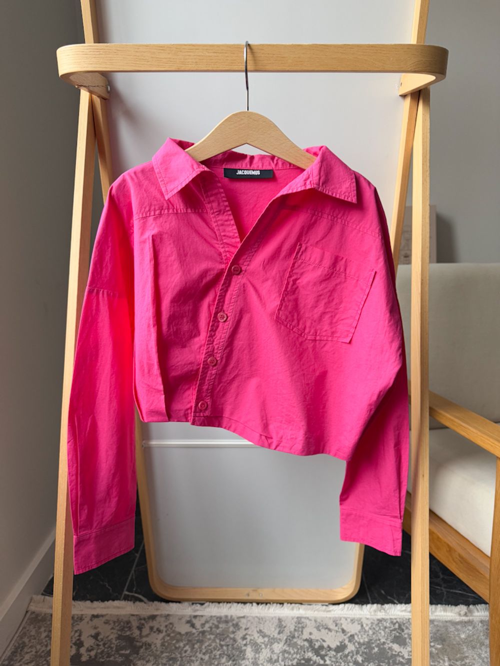 Хлопковая рубашка Jacquemus, 140