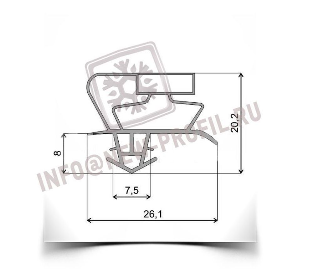 Уплотнитель для холодильника Снайге RF 310 х.к. 860*560 мм(017 АНАЛОГ)