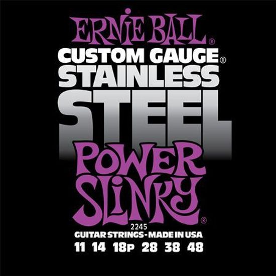Струны для электрогитары ERNIE BALL 2245 Stainless Steel Slinky Power 11-48